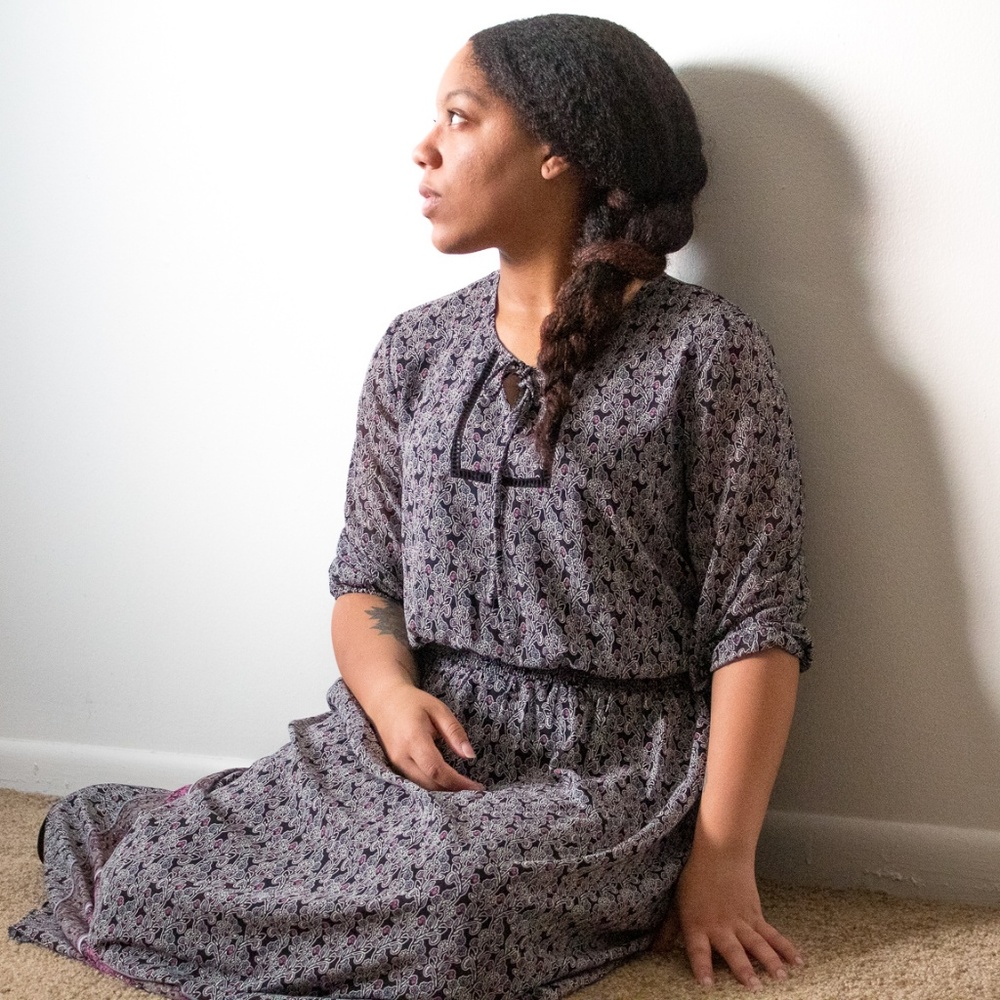 Westport 1962 Long Floral Patterned Dress (Size:8)